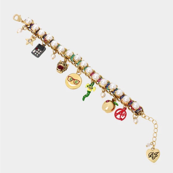 Betsey Johnson Charm School Back To School Charm Bracelet. - Picture 3 of 4